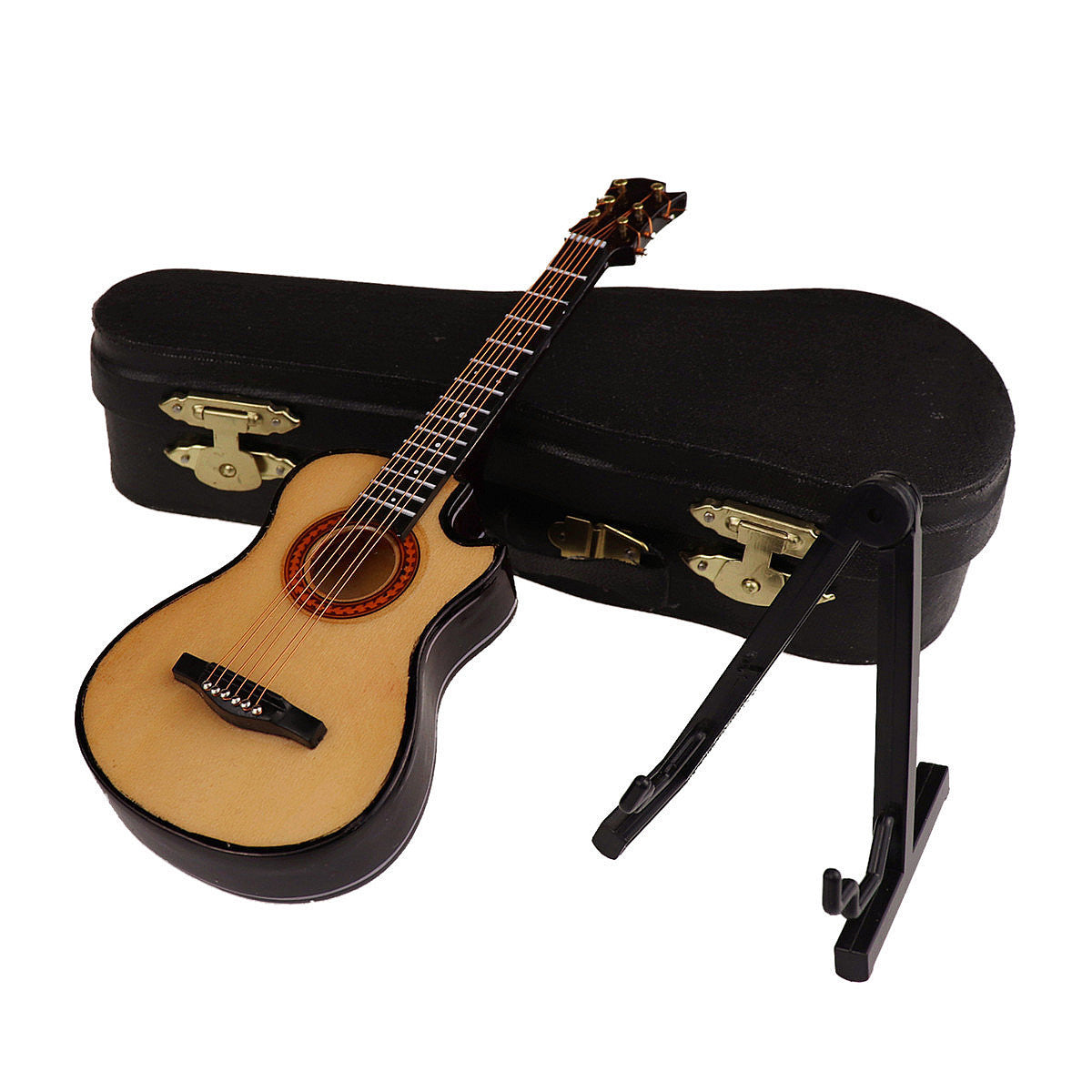 Miniature Guitar Decoration with Case