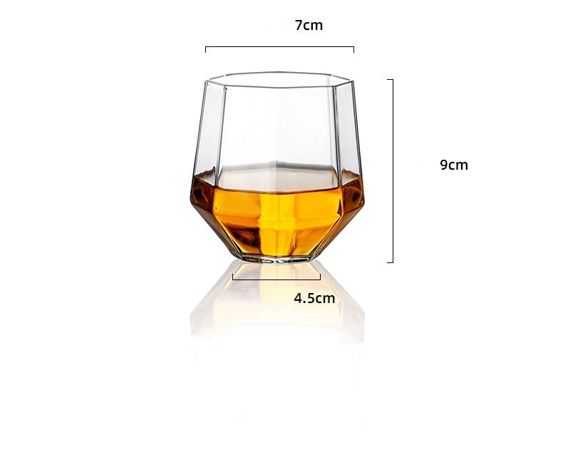 Borosilicate Diamond Decanter Set