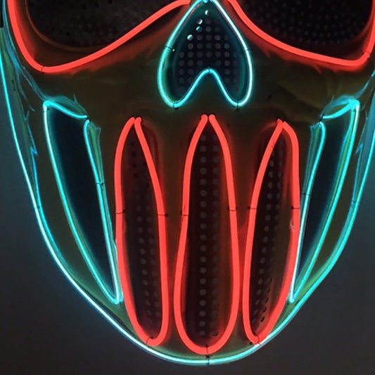 Halloween Skull Mask with Light Effect
