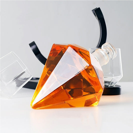 Borosilicate Diamond Decanter Set