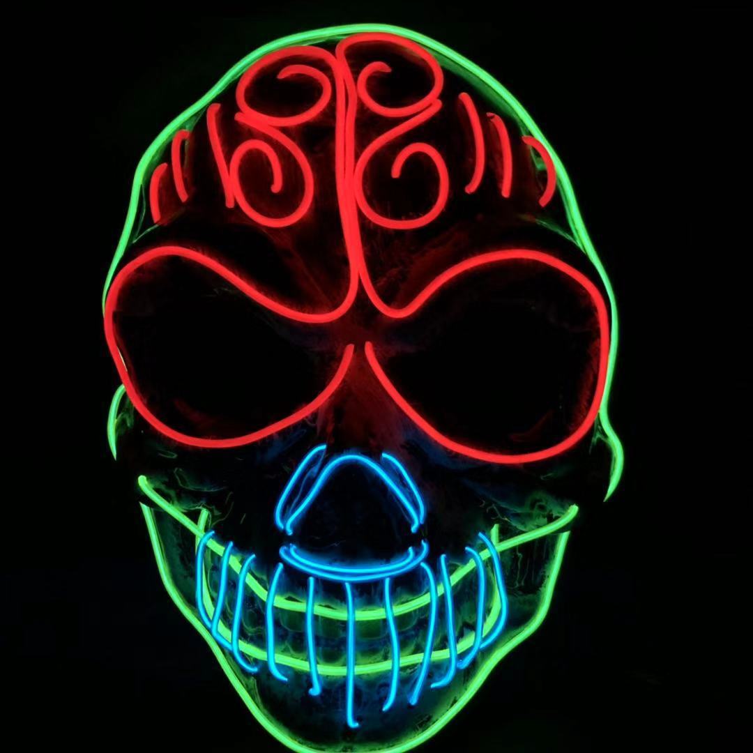 Festival Skull Neon Mask