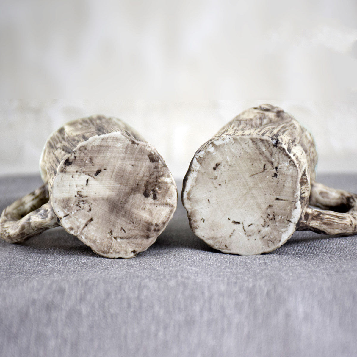 Rustic Tree Bark Ceramic Mug