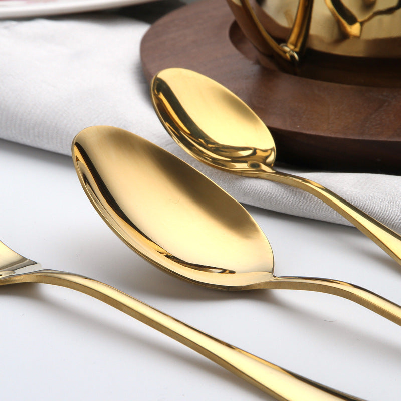 Golden Luxe Cutlery Briefcase Set