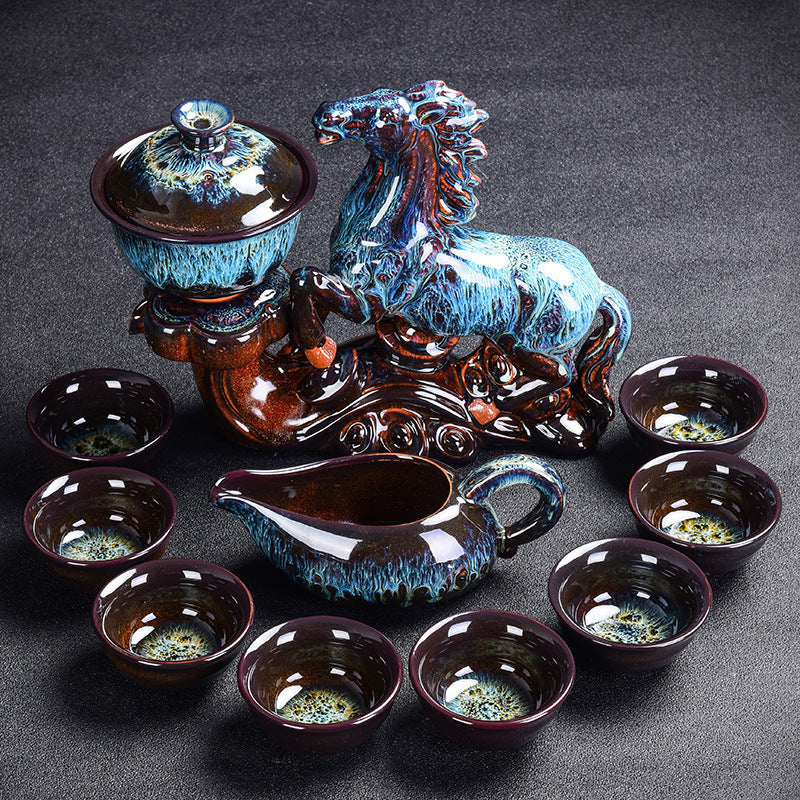 Color Glaze Kung Fu Tea Set