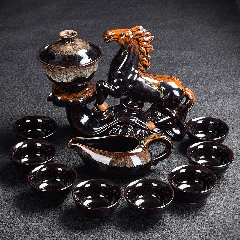 Color Glaze Kung Fu Tea Set