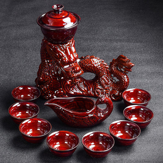 Color Glaze Kung Fu Tea Set