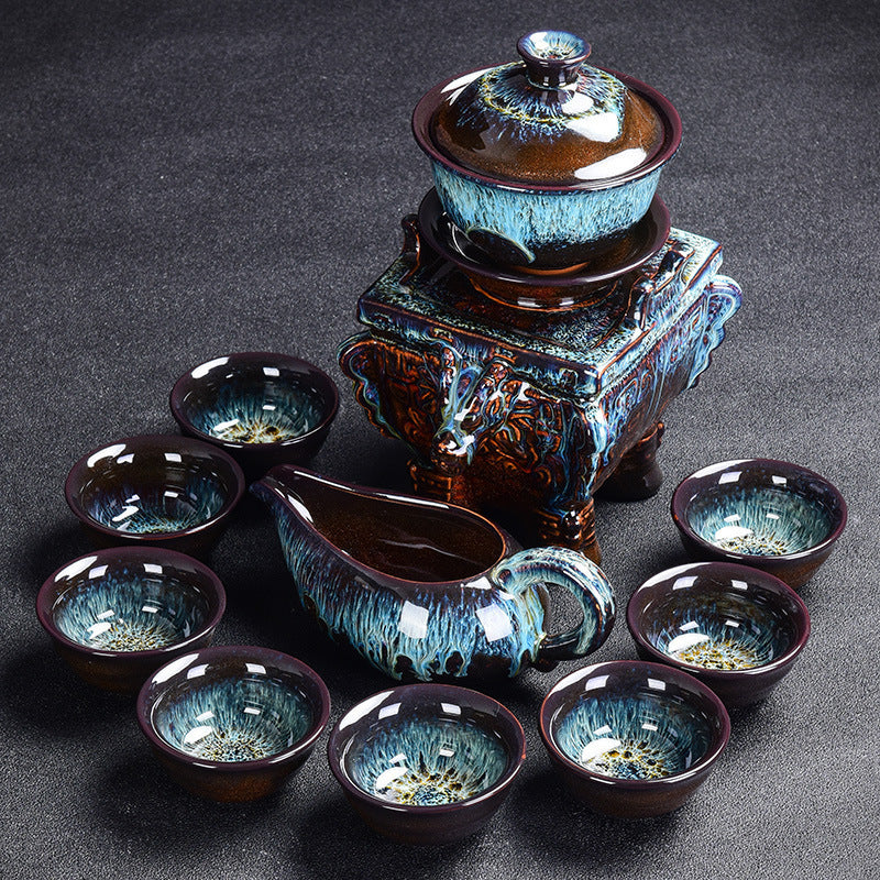 Color Glaze Kung Fu Tea Set