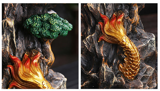 Majestic Dragon & Monk Incense Stand