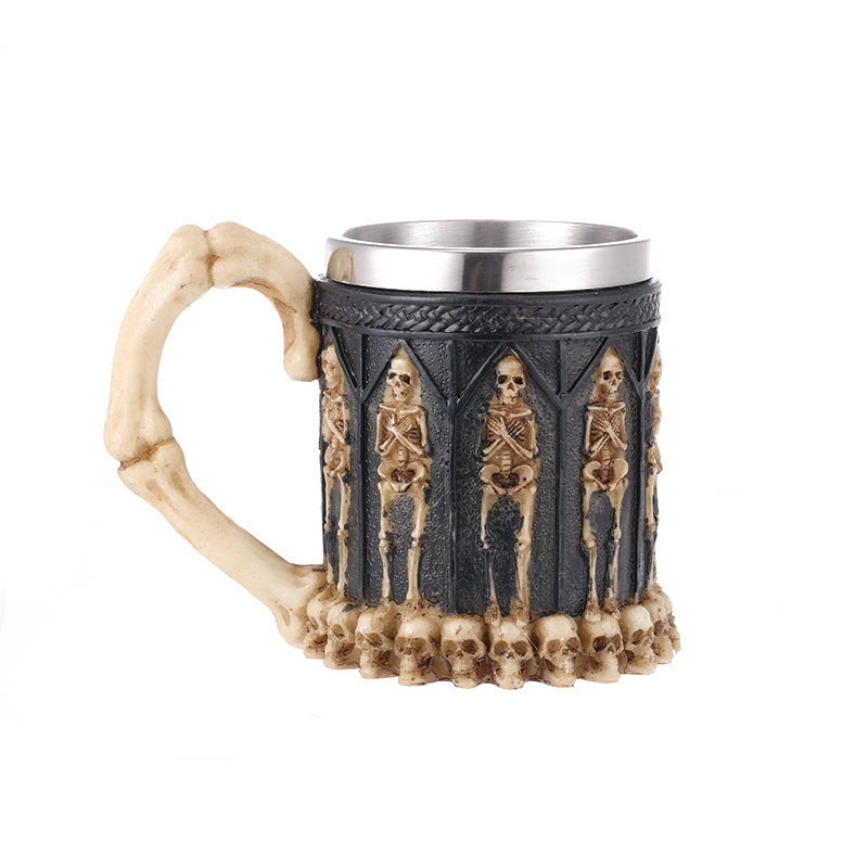 Dark Cathedral Skeleton Mug