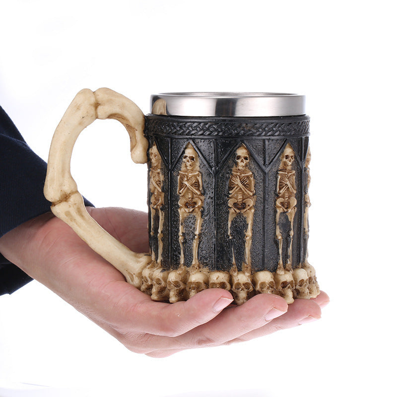 Dark Cathedral Skeleton Mug