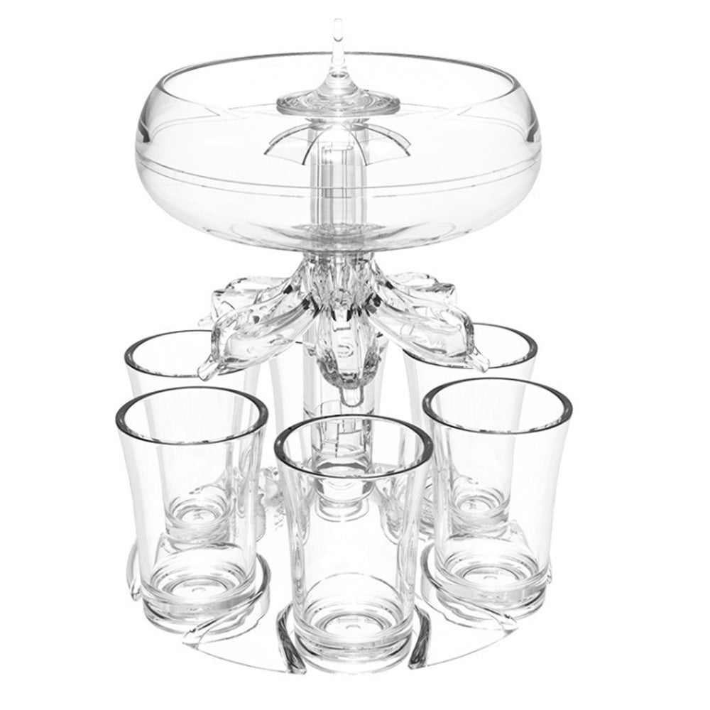 Acrylic Shot Glass Dispenser Tower