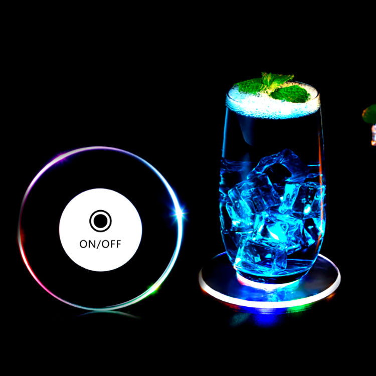 Hexagon & Round LED Drink Coasters