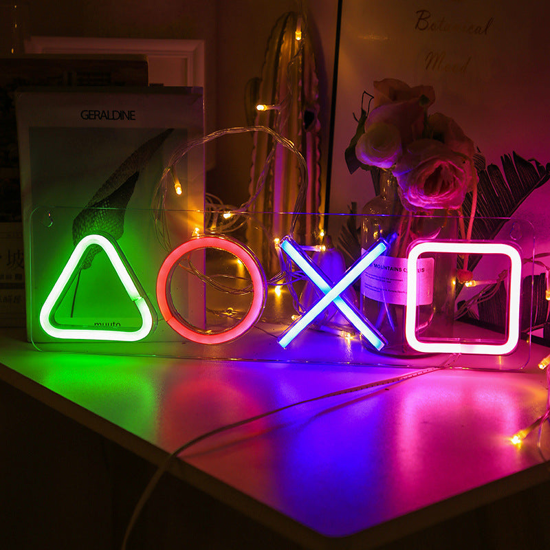 USB-Powered Gaming Neon Acrylic Wall Lamp