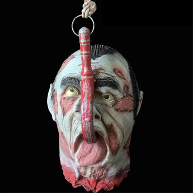 Horror Hanging Decapitated Head Prop