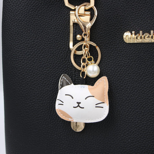Cotton-Filled Kitten Keychain