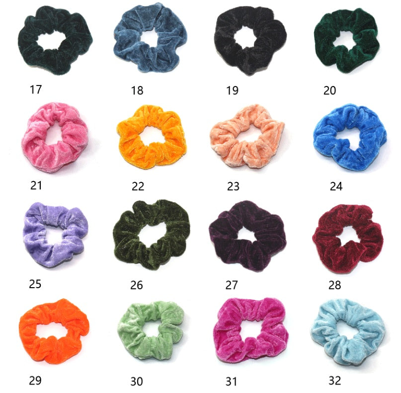 50-piece Pack of Velvet Hair Bands