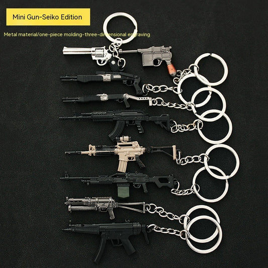 Metal Guns Keychains