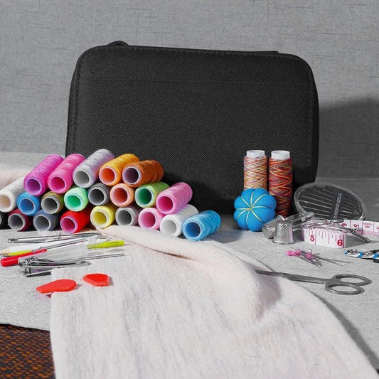 All-in-One Portable Sewing Kit with Colorful Threads