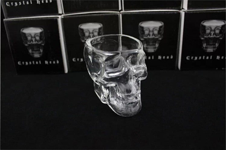 Hand-Blown Skull Glass