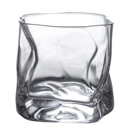 Melted Crystal Whiskey Glass