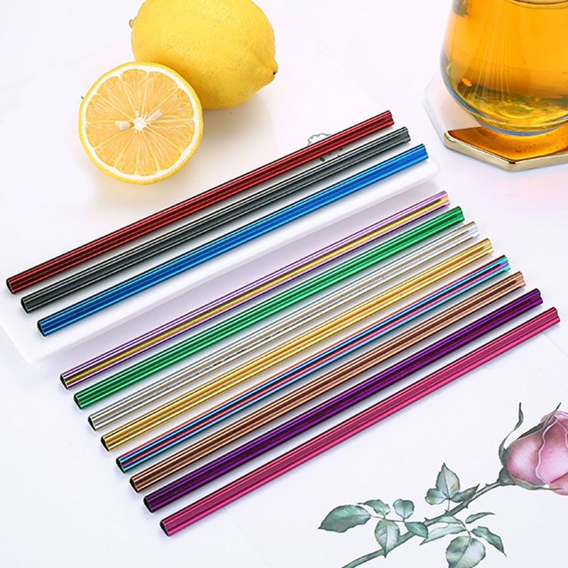 Heart-Shaped Metal Straw Pack