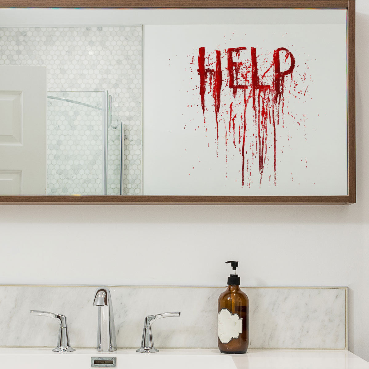 Bloody “HELP” Horror Wall Sticker