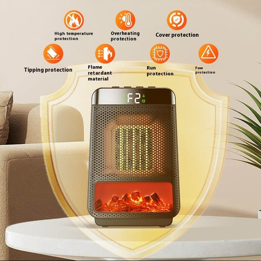 1500W 3D Flame PTC Fan Ceramic Portable Heater