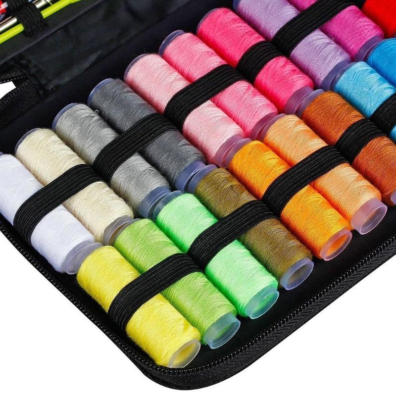 All-in-One Portable Sewing Kit with Colorful Threads