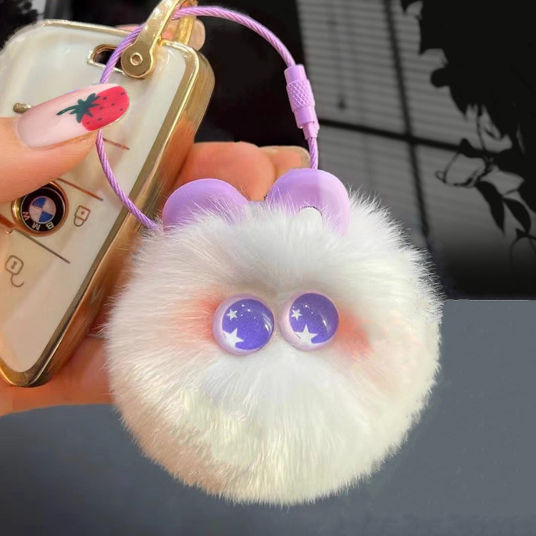 Hair Bulb Keychain
