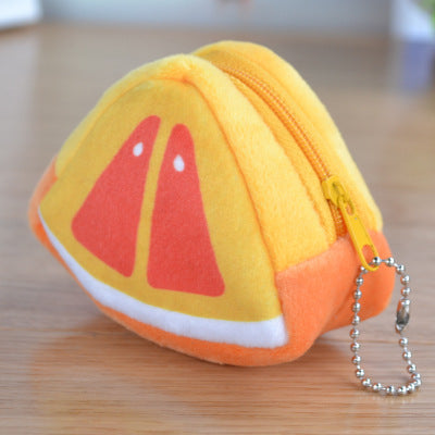 Fruit-Themed Cute Fluffy Small Wallet/Bag