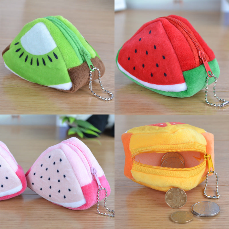 Fruit-Themed Cute Fluffy Small Wallet/Bag