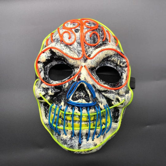 Festival Skull Neon Mask