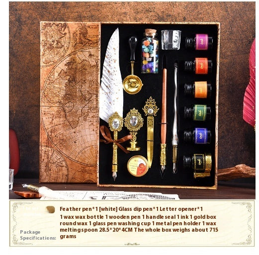 Vintage Calligraphy & Sealing Kit (6 Inks)