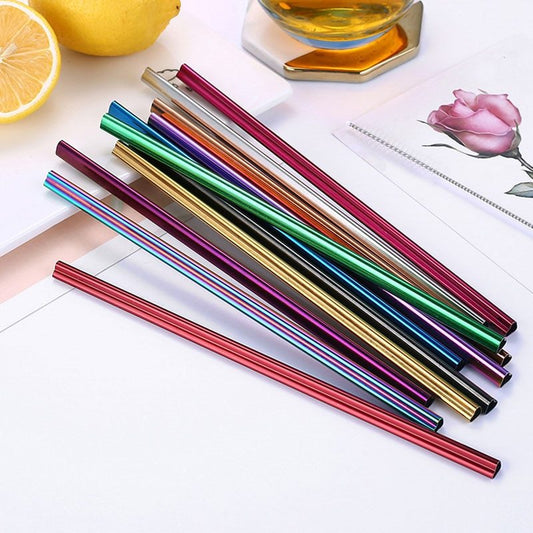 Heart-Shaped Metal Straw Pack