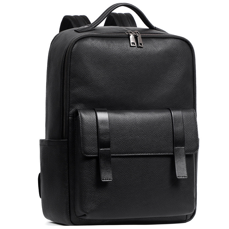 Executive Genuine Leather Laptop Backpack