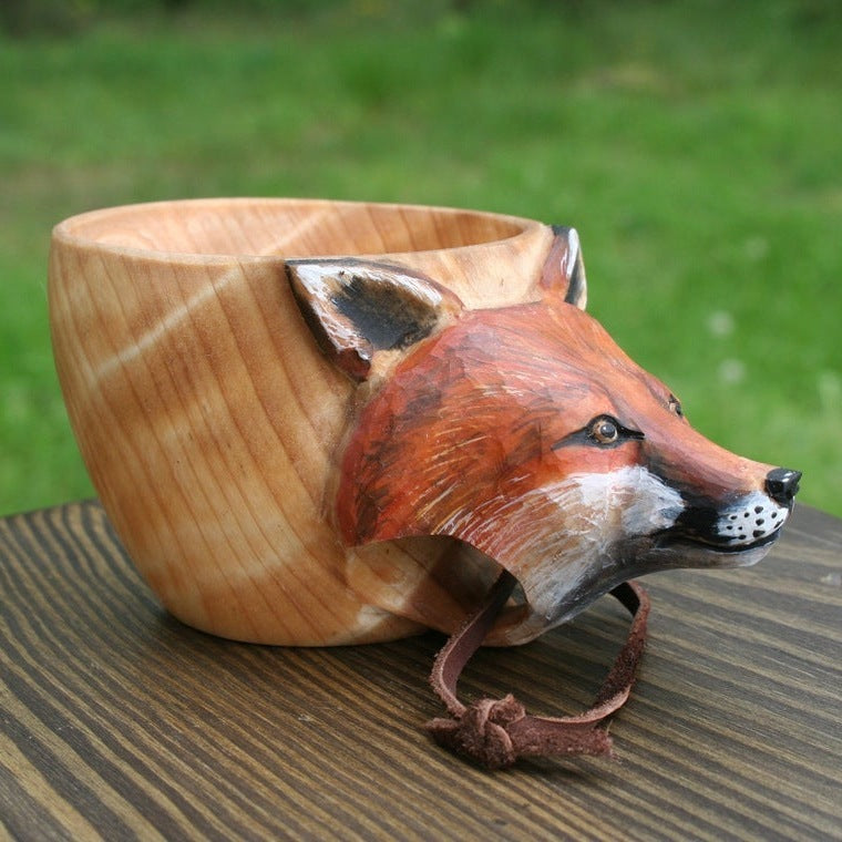 Handmade Scandinavian Kuksa Wooden Mug
