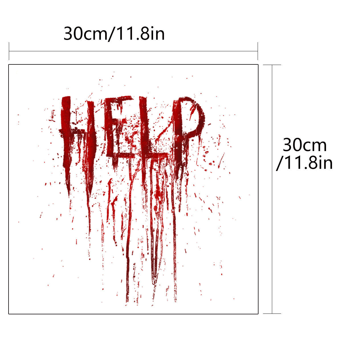 Bloody “HELP” Horror Wall Sticker