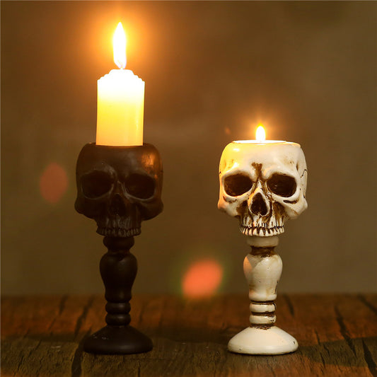 Skull Column Candlestick