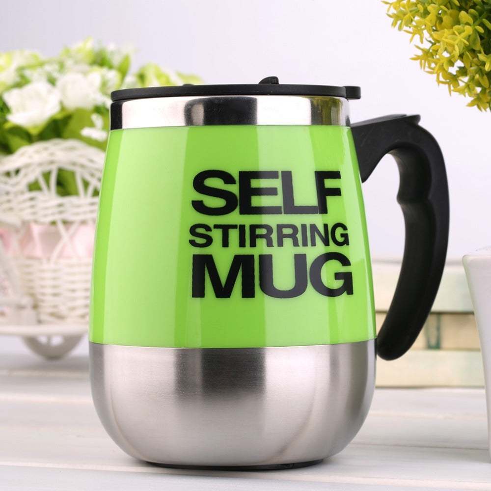 Battery-Powered Self-Stirring Mug