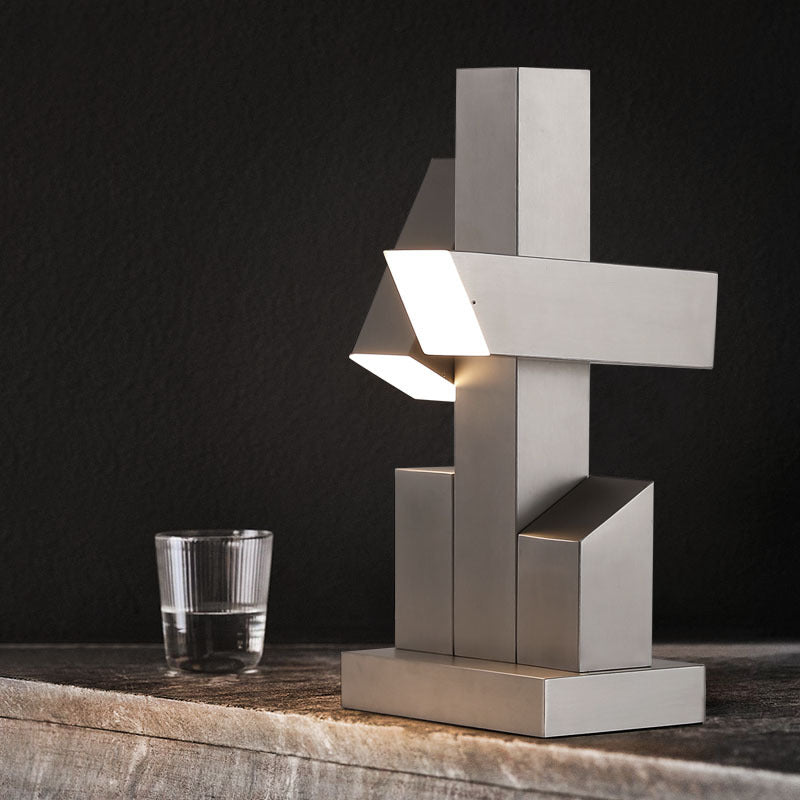 Modern Sculptural Bauhaus LED Lamp