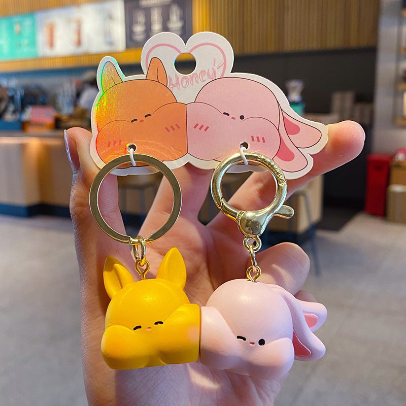 Matching Sets Pair of Cartoony Keychains