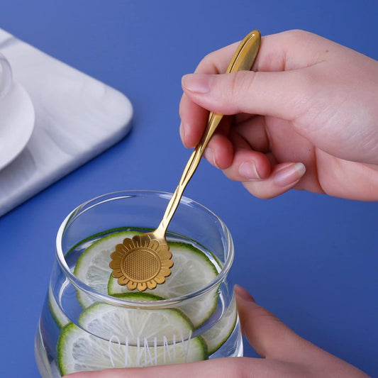 Floral Pattern Tea & Coffee Spoon Set