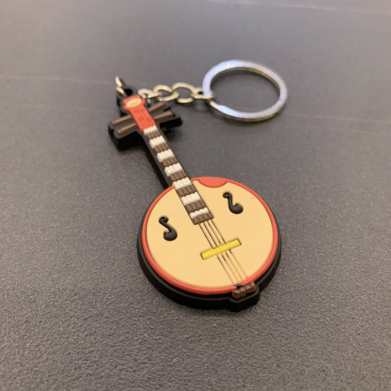 Musical Instruments Silicone Keychains