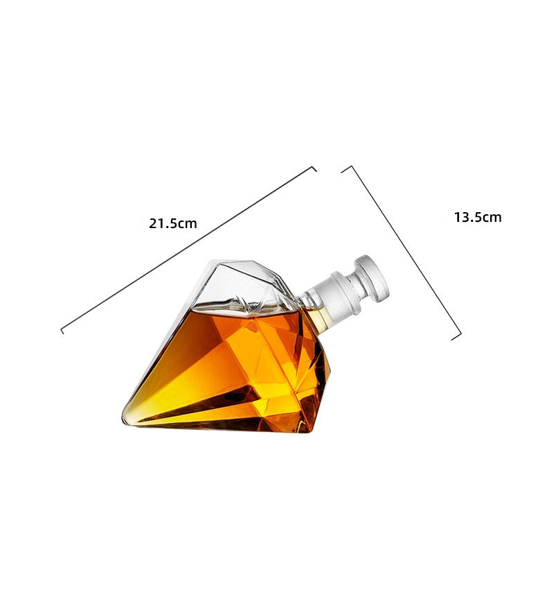 Borosilicate Diamond Decanter Set
