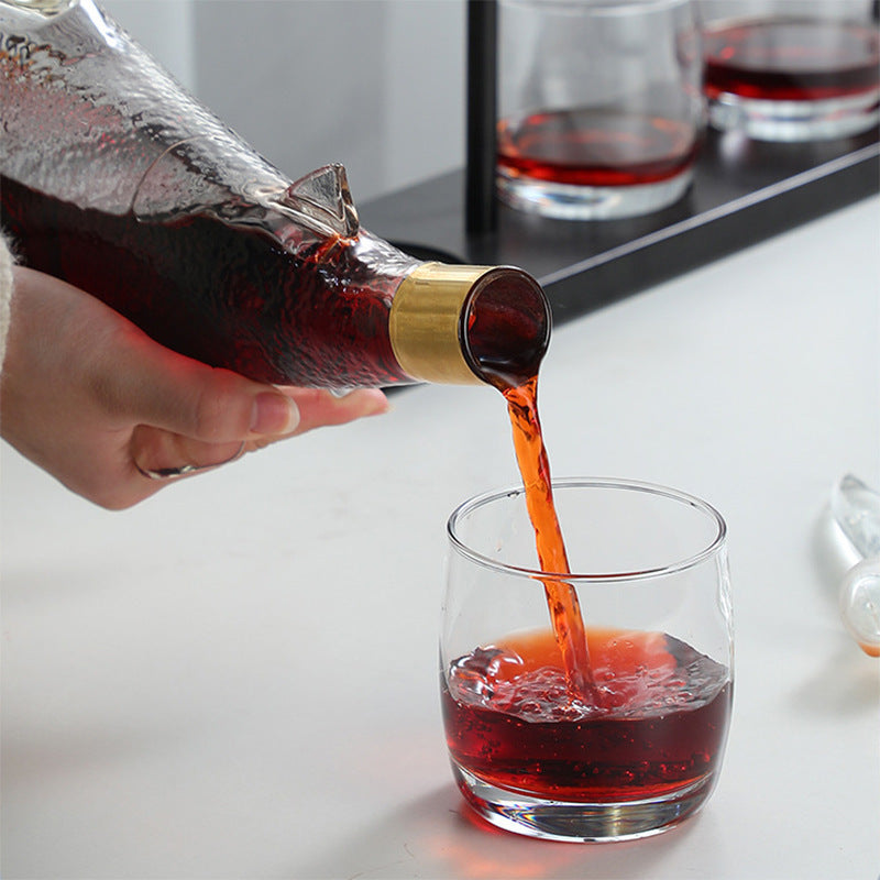 High Borosilicate Shark Decanter + Glasses
