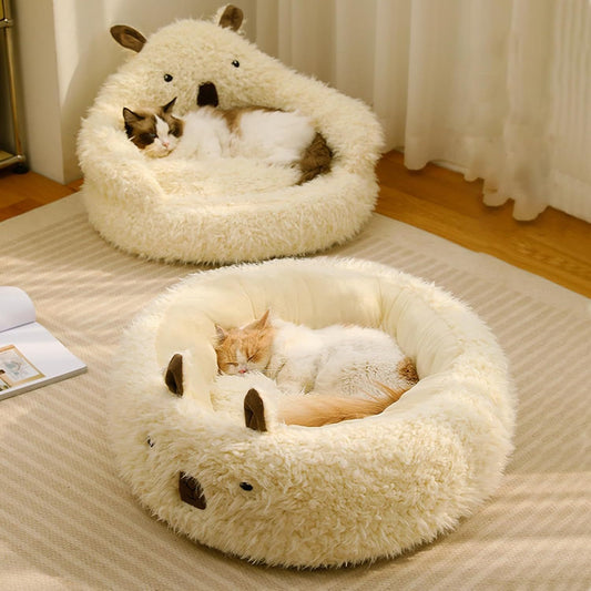 Cozy Alpaca Cat & Dog Nest