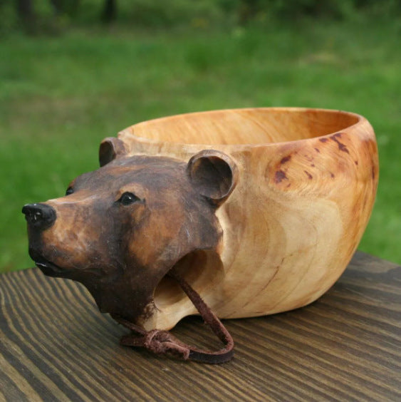 Handmade Scandinavian Kuksa Wooden Mug