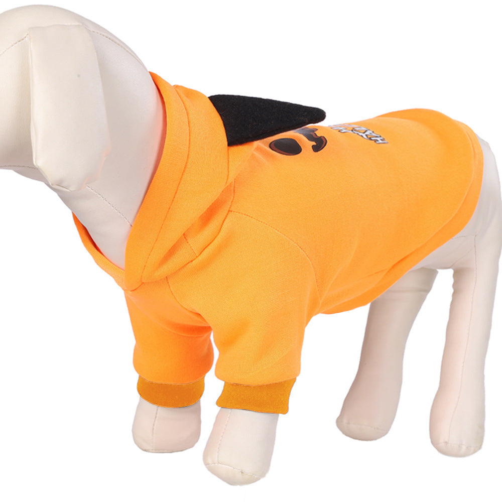 Cozy Flannel Pumpkin Pet Hoodie