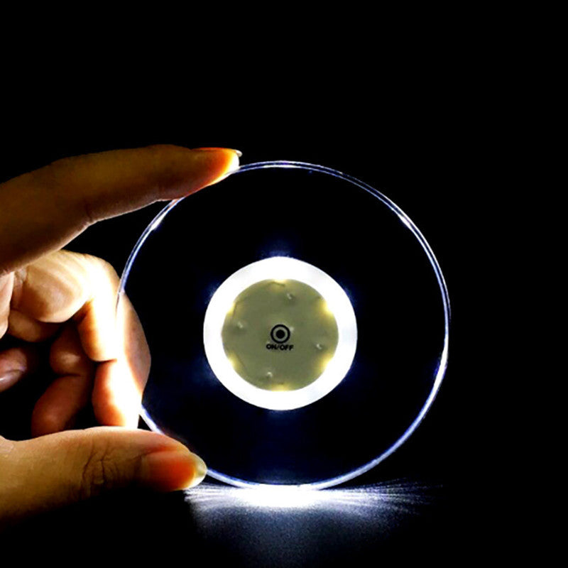 Hexagon & Round LED Drink Coasters