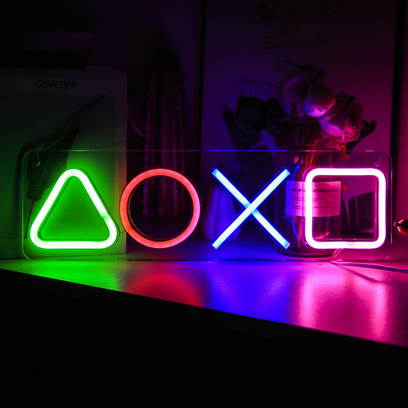 USB-Powered Gaming Neon Acrylic Wall Lamp